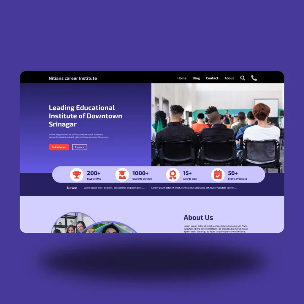 Education Institute WordPress Website