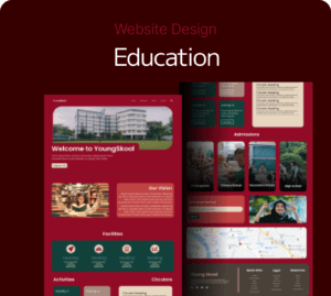 Website design for education website