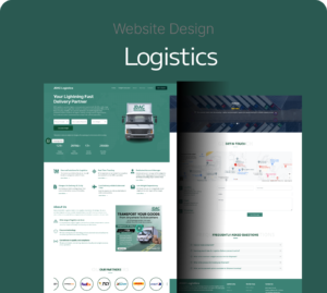 Logistics website design