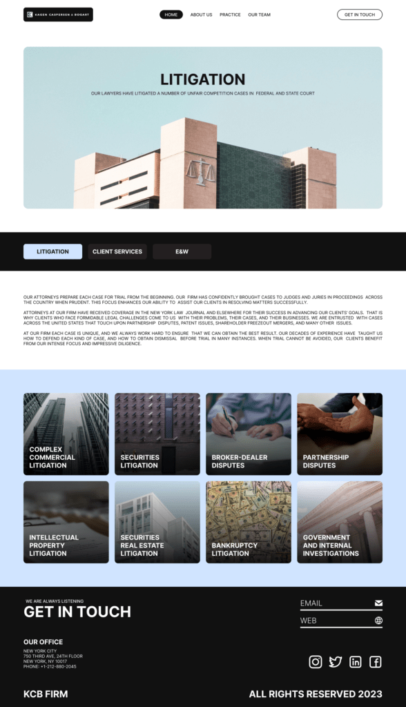 Website Redesign for Law Firm